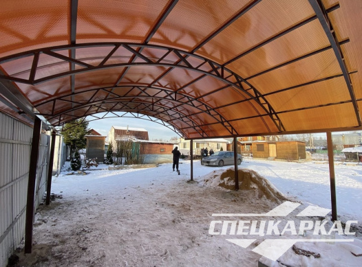 Навес для автомобиля арочного типа №57 - фото 1529