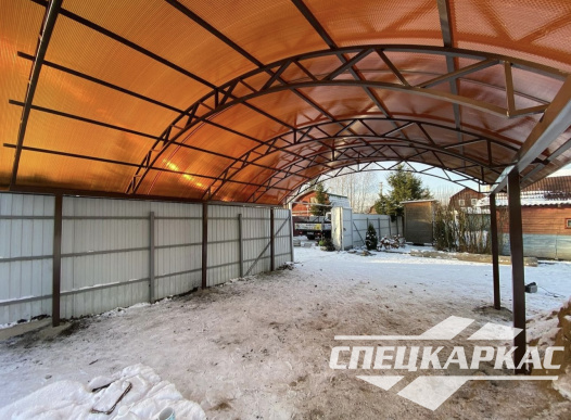 Навес для автомобиля арочного типа №57 - фото 1530